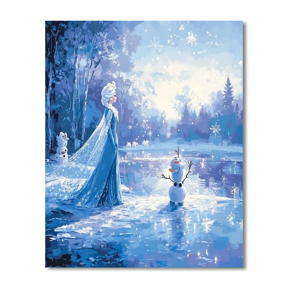 Elsa And Olaf Arctic Quest DIY paint by numbers