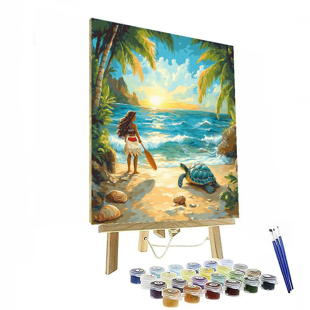 Moana Coastal Explorer DIY paint by numbers