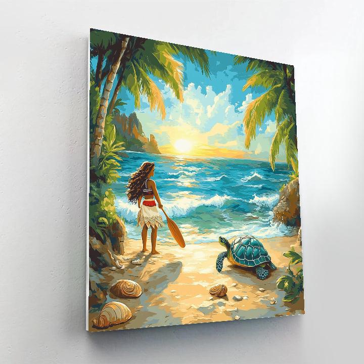 Moana Coastal Explorer DIY paint by numbers