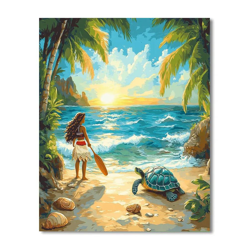 Moana Coastal Explorer DIY paint by numbers