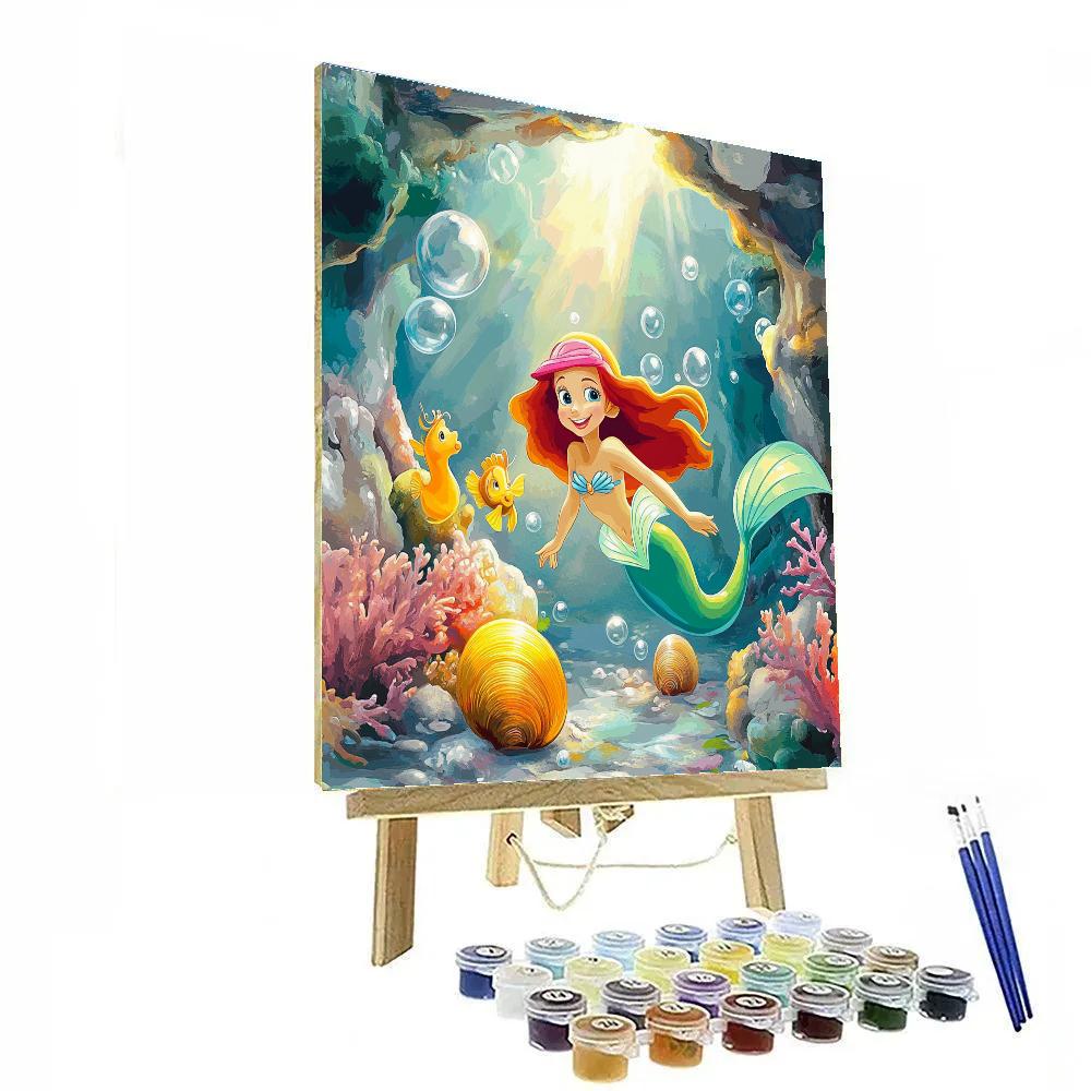 Ariel And Flounder Undersea Discovery Paint by numbers kits