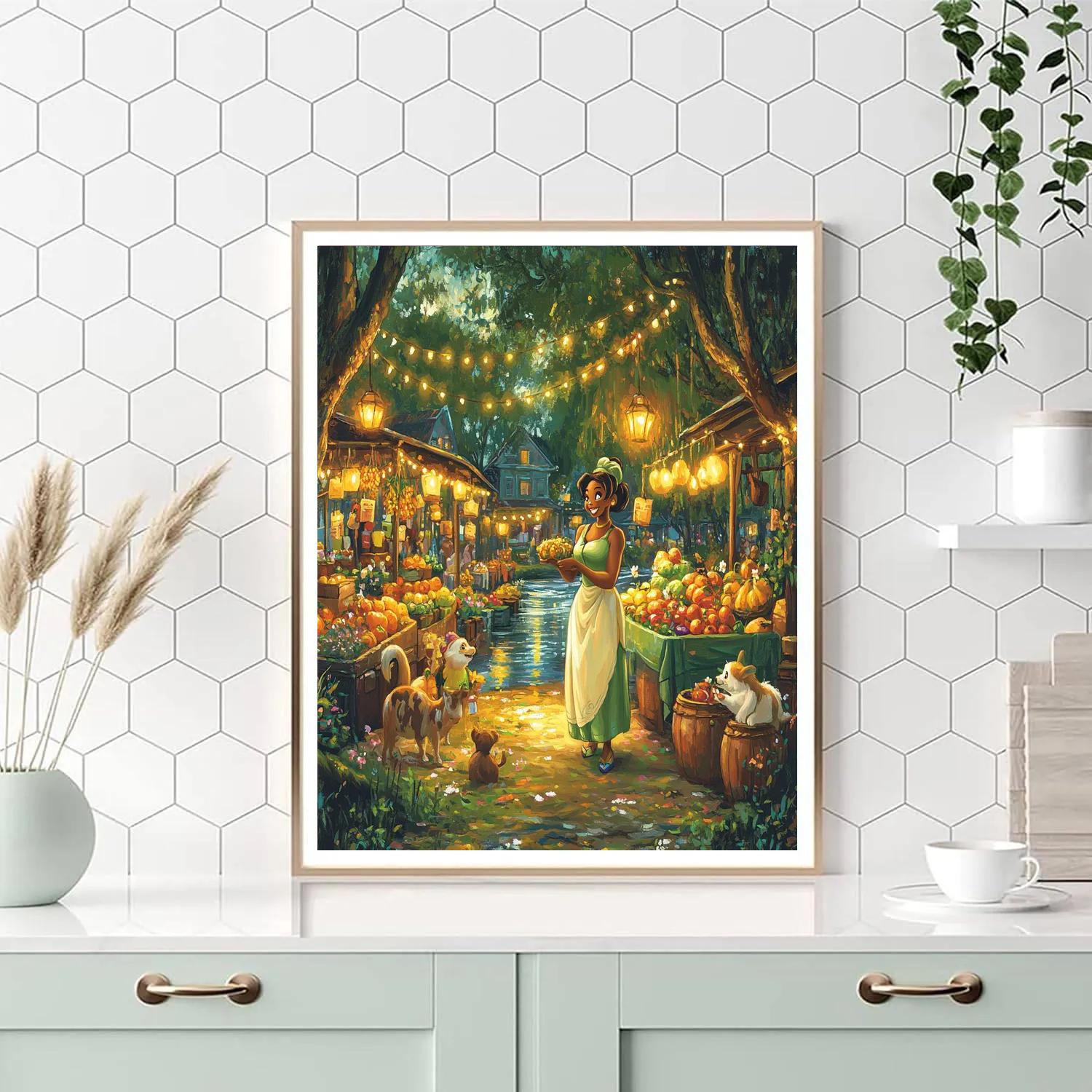 Tiana Market Celebration paint by numbers