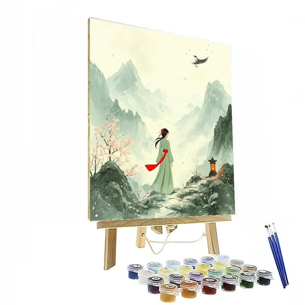 Mulan Courage Trail Number painting