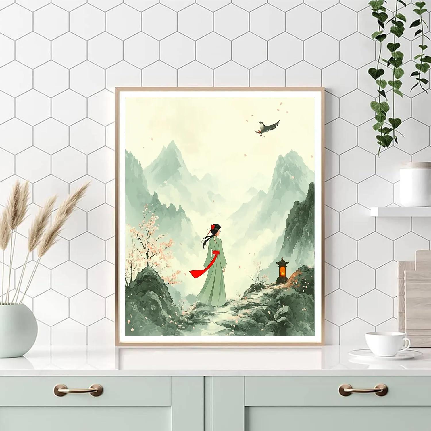 Mulan Courage Trail Number painting