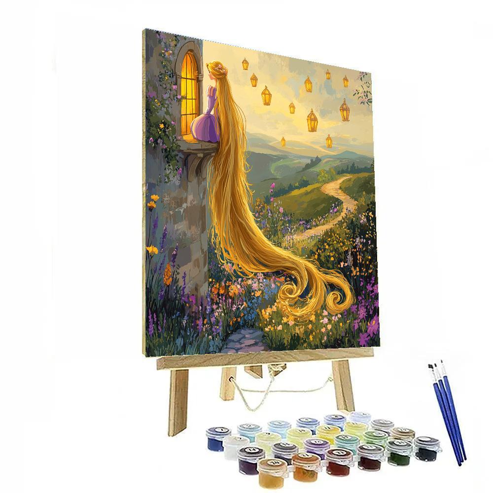 Rapunzel Tower Afternoon Paint by numbers art