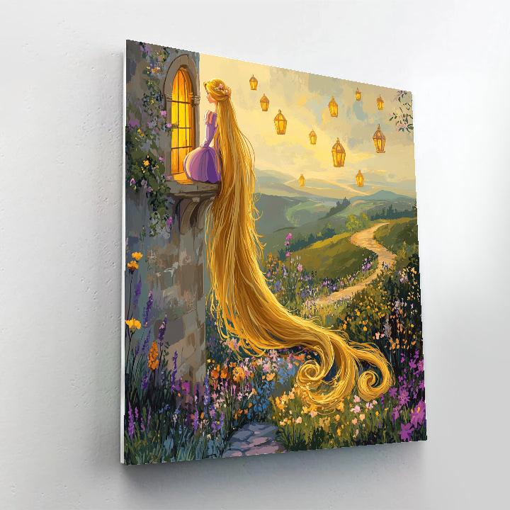 Rapunzel Tower Afternoon Paint by numbers art