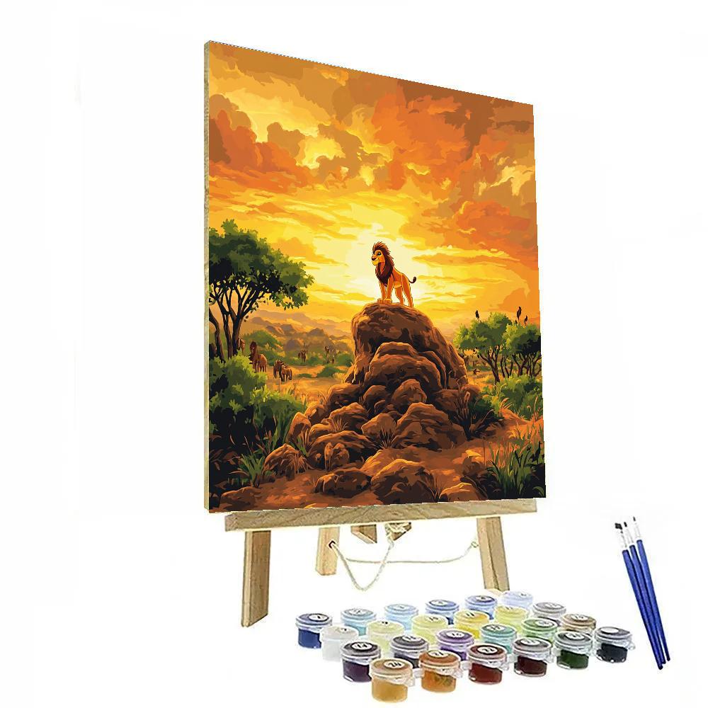 Simba’s Sunset Safari Paint by numbers kits