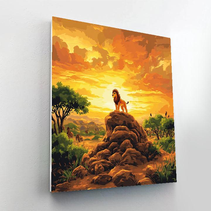 Simba’s Sunset Safari Paint by numbers kits