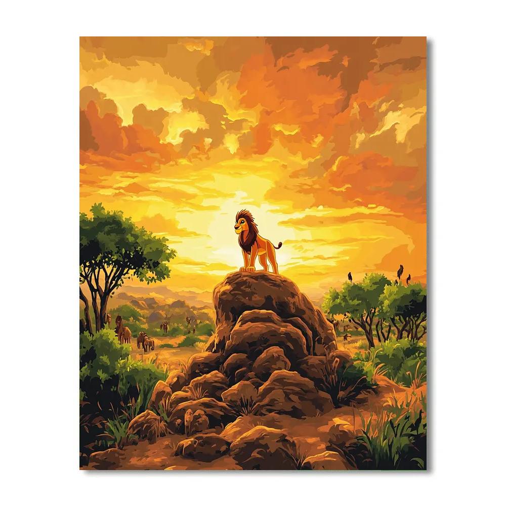 Simba’s Sunset Safari Paint by numbers kits