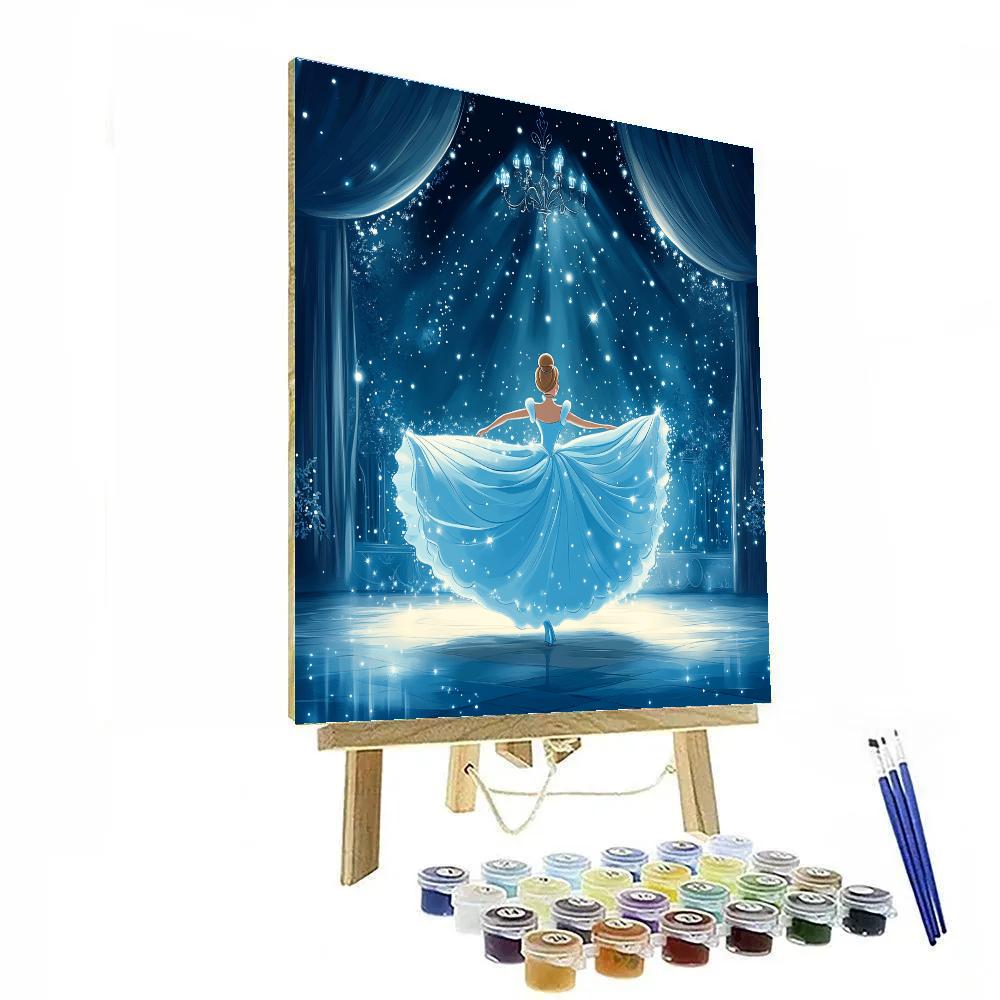 Cinderella’s Magical Midnight Dance paint by number