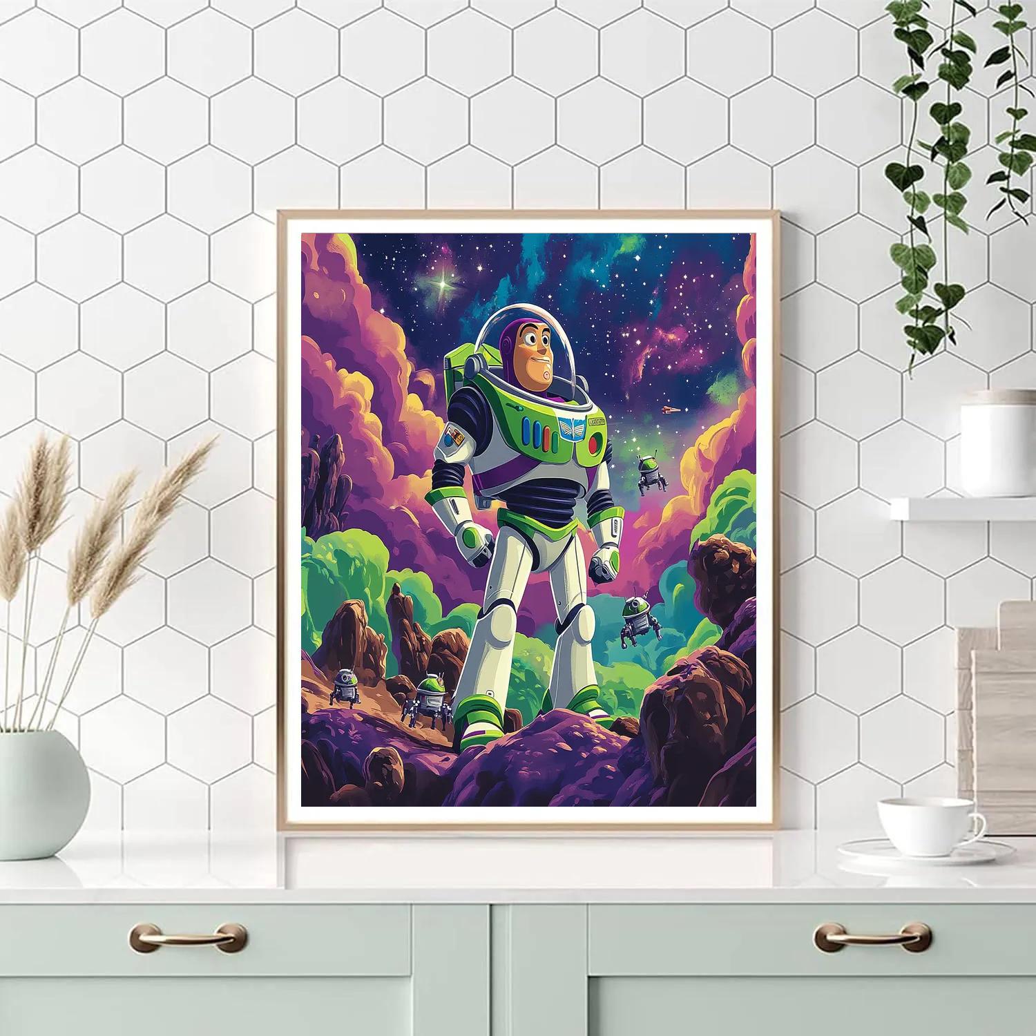 Buzz Lightyear’s Galactic Training Paint by numbers art