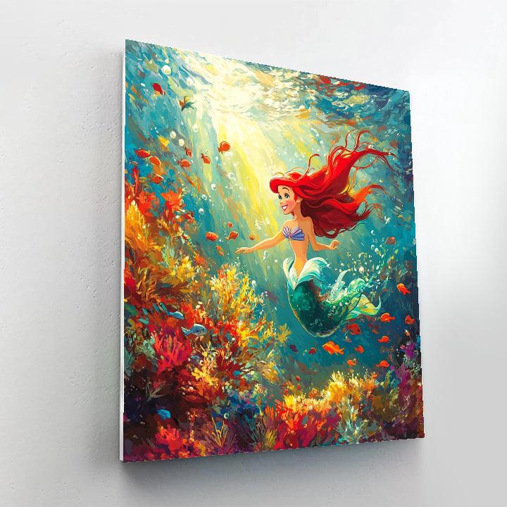 Ariel’s Coral Kingdom Exploration Number painting