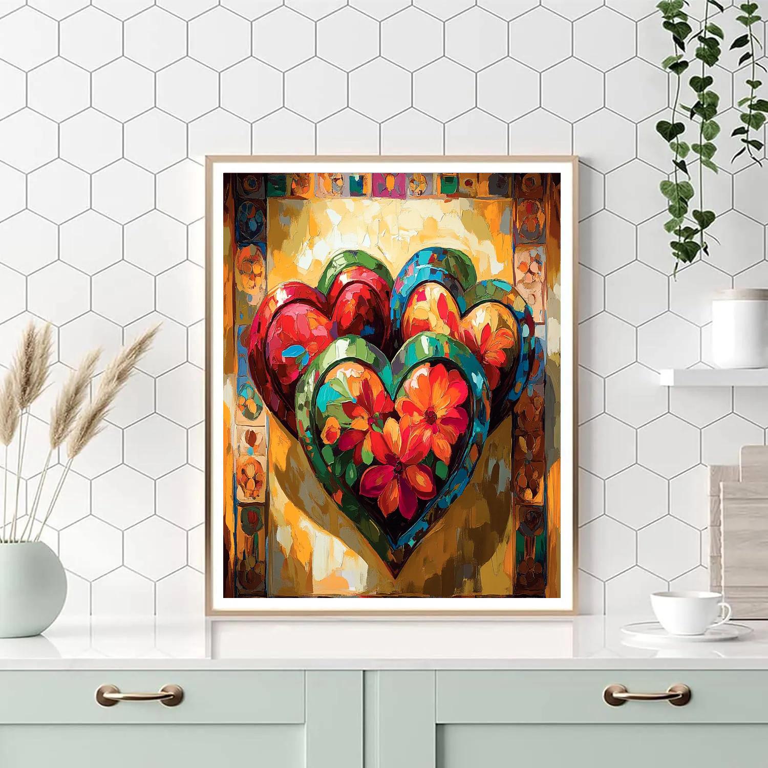 Frida Kahlo Inspired Journey Of The Heart paint by number