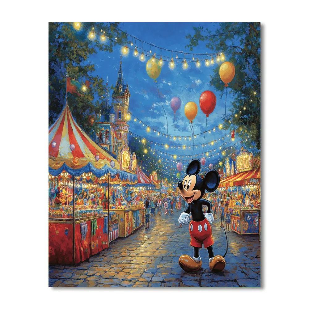 Mickey Mouse’s Festival Fun Fair Number painting