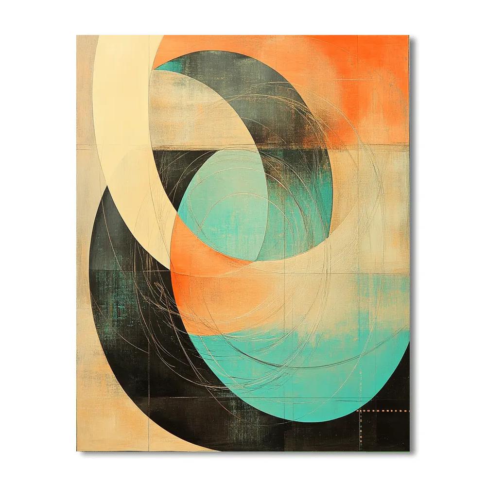 Paul Klee Inspired Rhythmic Orbit Numbered painting kits
