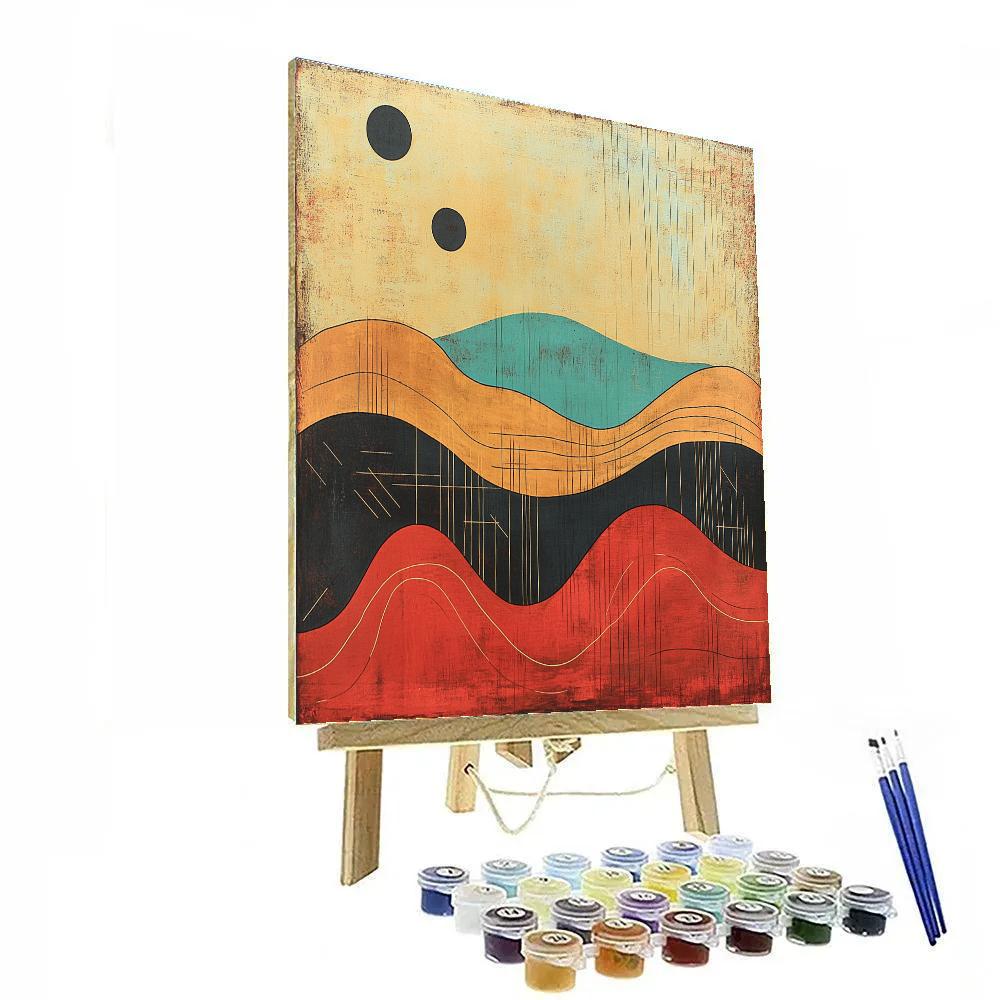 Paul Klee Inspired Whispering Topography paint by numbers