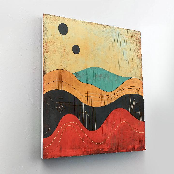 Paul Klee Inspired Whispering Topography paint by numbers
