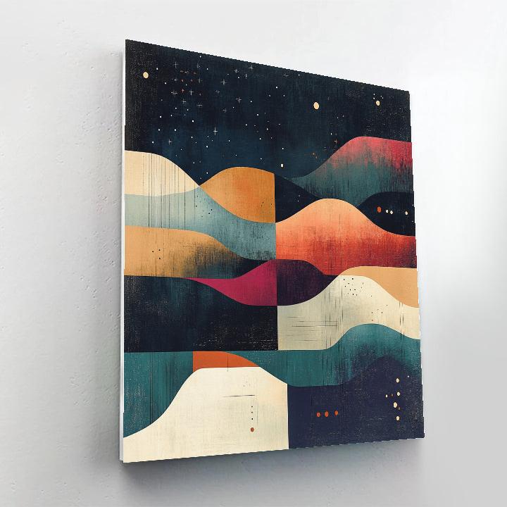 Paul Klee Inspired Celestial Rhythm Nocturne Painting by numbers kit