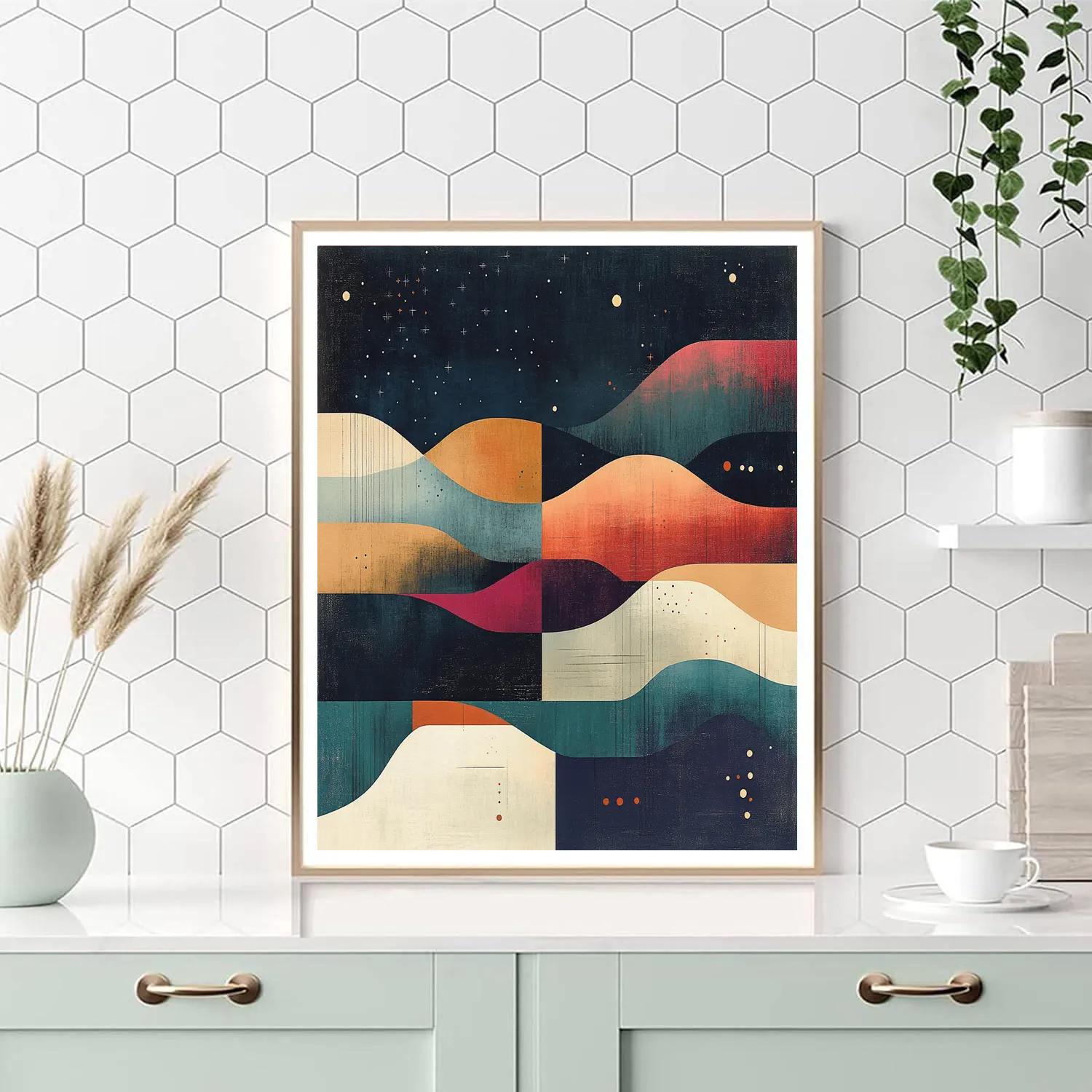 Paul Klee Inspired Celestial Rhythm Nocturne Painting by numbers kit