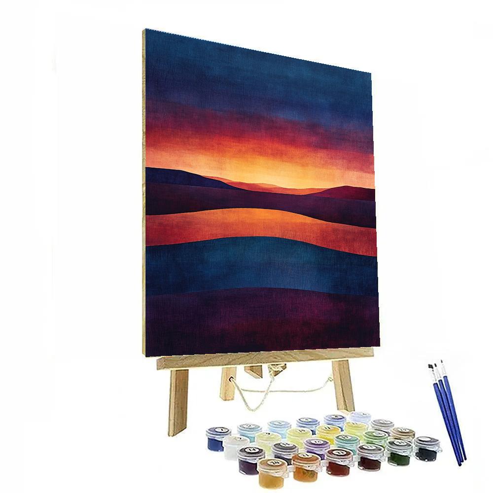Mark Rothko Inspired Celestial Eclipse Horizon painting number kit