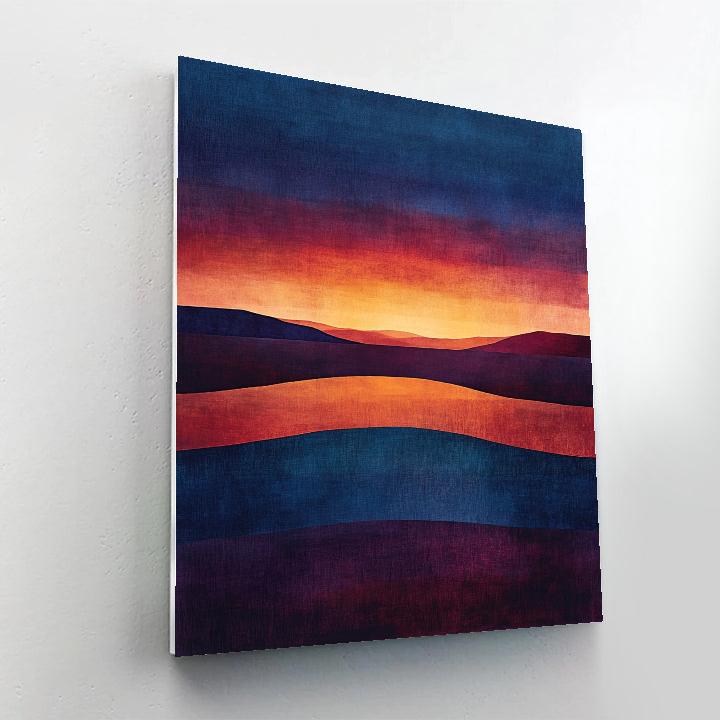 Mark Rothko Inspired Celestial Eclipse Horizon painting number kit
