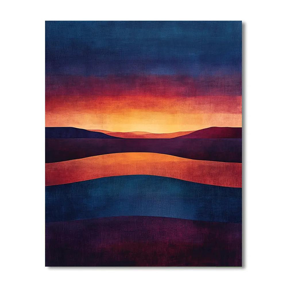 Mark Rothko Inspired Celestial Eclipse Horizon painting number kit