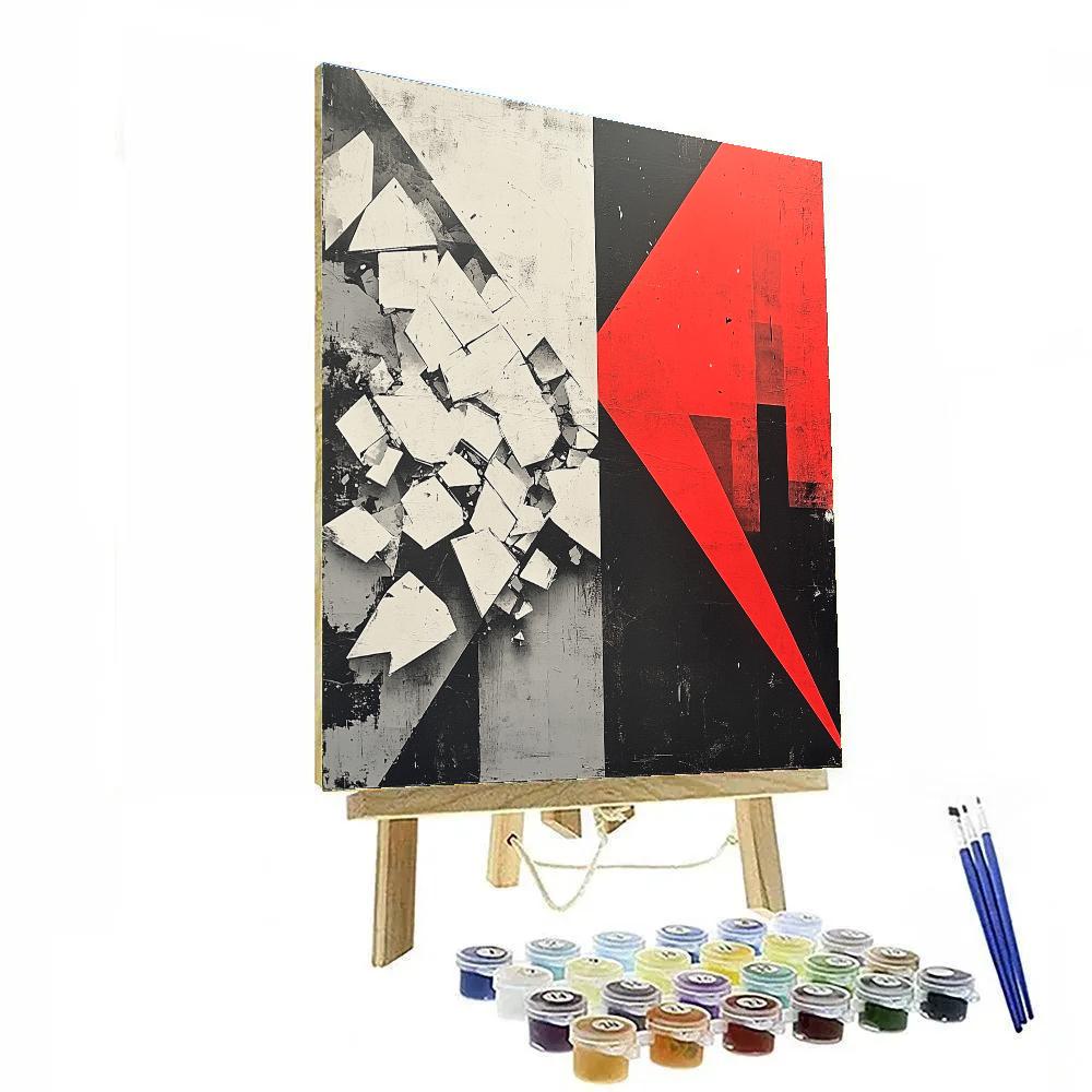 Banksy Inspired Economic Divide Metaphor Numbered painting kits