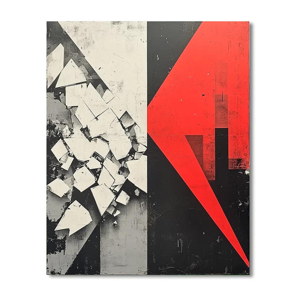 Banksy Inspired Economic Divide Metaphor Numbered painting kits