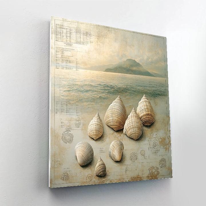 Leonardo Da Vinci Inspired Oceanic Fossils Paint by numbers kits
