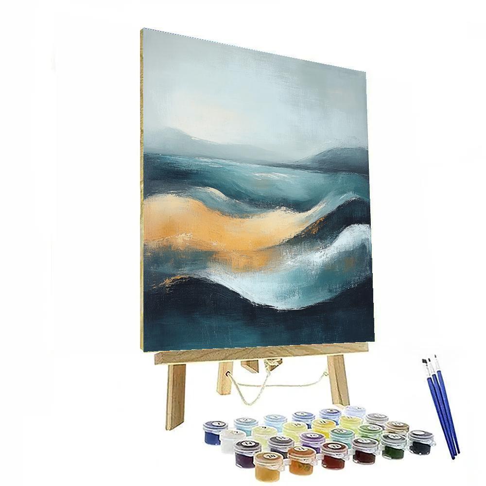 Max Ernst Inspired Abstract Oceanic Symphony Numbered painting kits