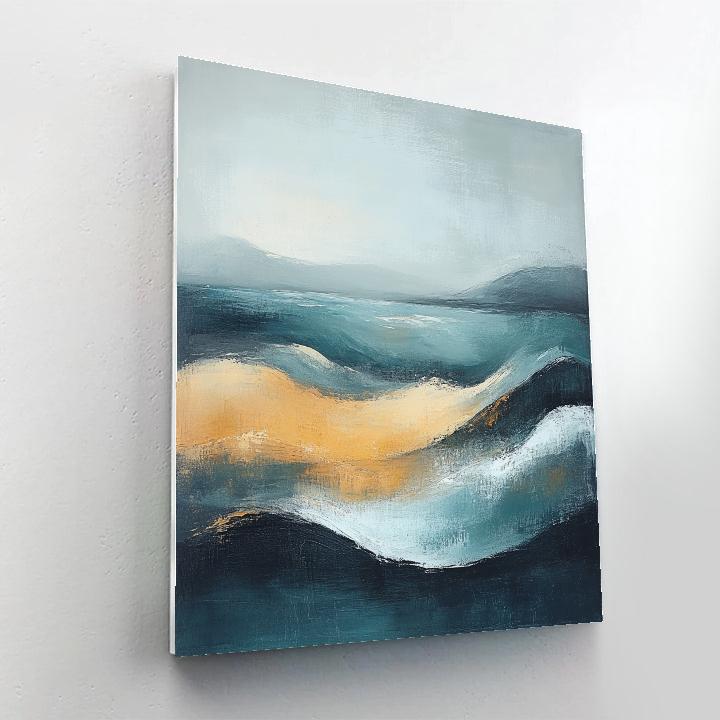 Max Ernst Inspired Abstract Oceanic Symphony Numbered painting kits