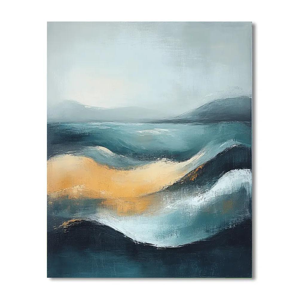 Max Ernst Inspired Abstract Oceanic Symphony Numbered painting kits