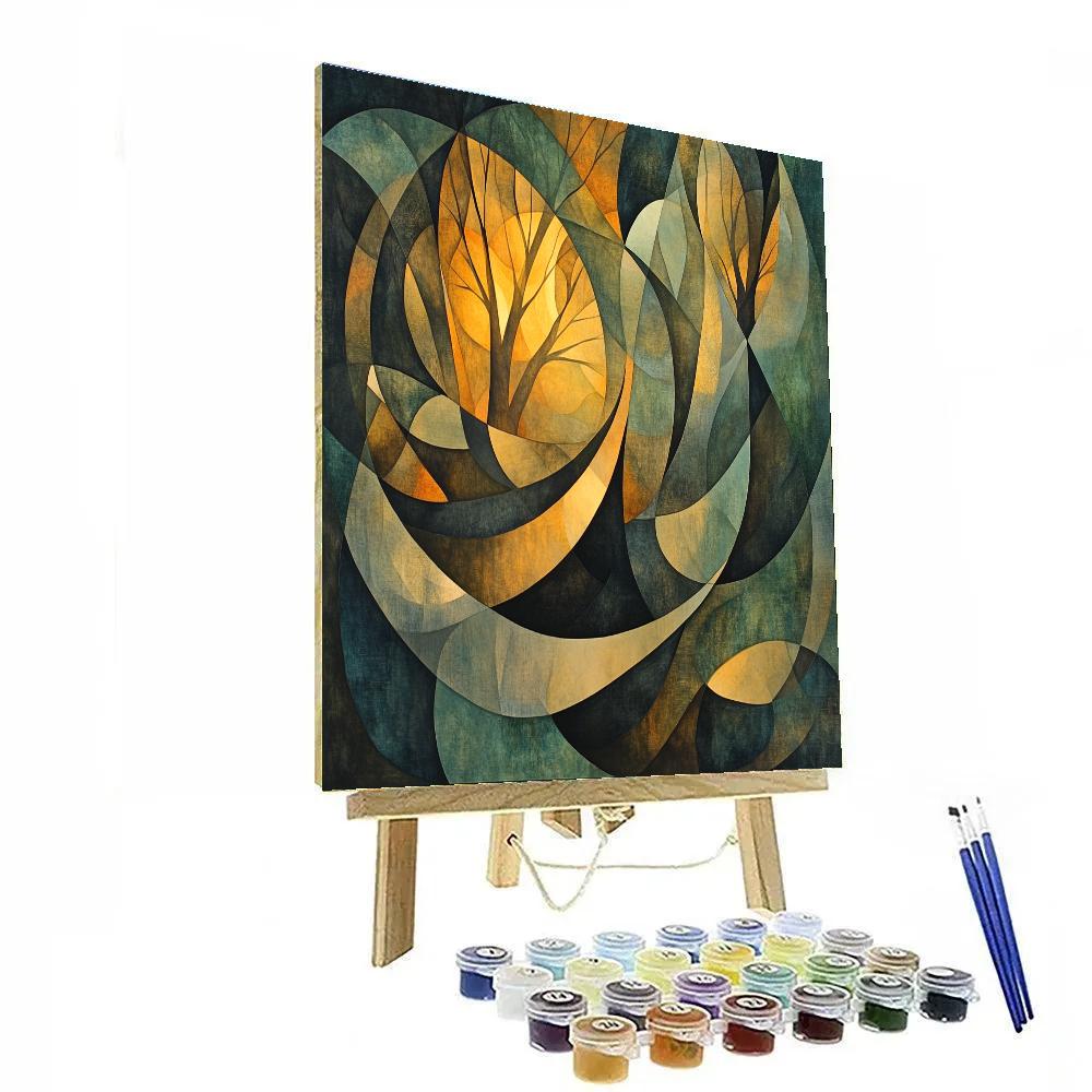 Max Ernst Inspired Enigmatic Forest Reverie paint by numbers