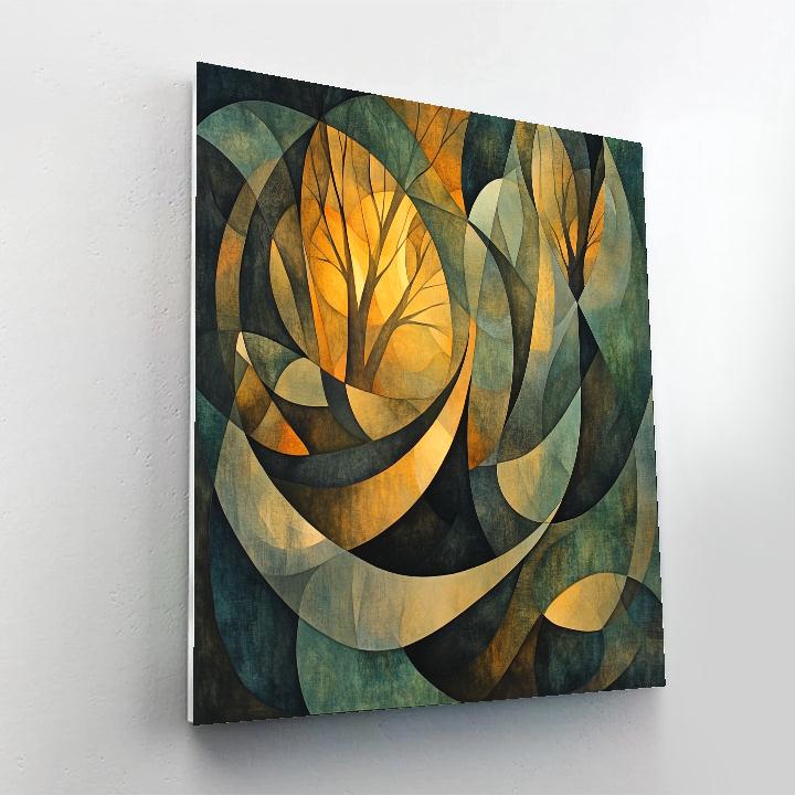 Max Ernst Inspired Enigmatic Forest Reverie paint by numbers
