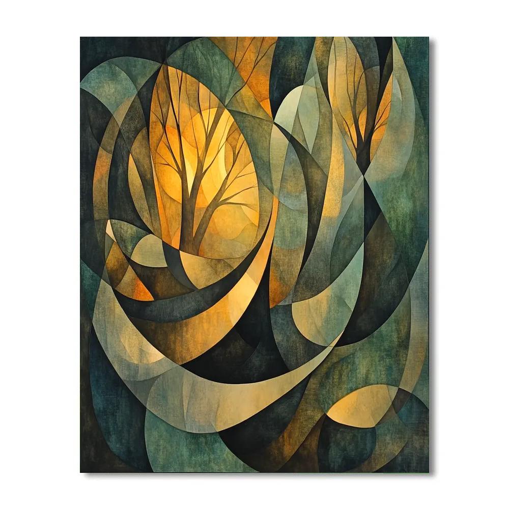 Max Ernst Inspired Enigmatic Forest Reverie paint by numbers