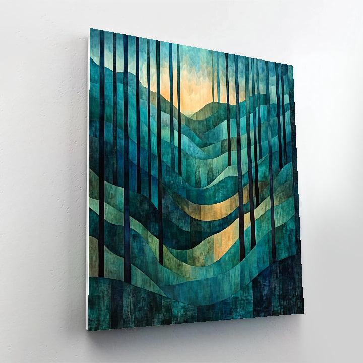 Dreamscape Forests Max Ernst Inspired DIY paint by numbers