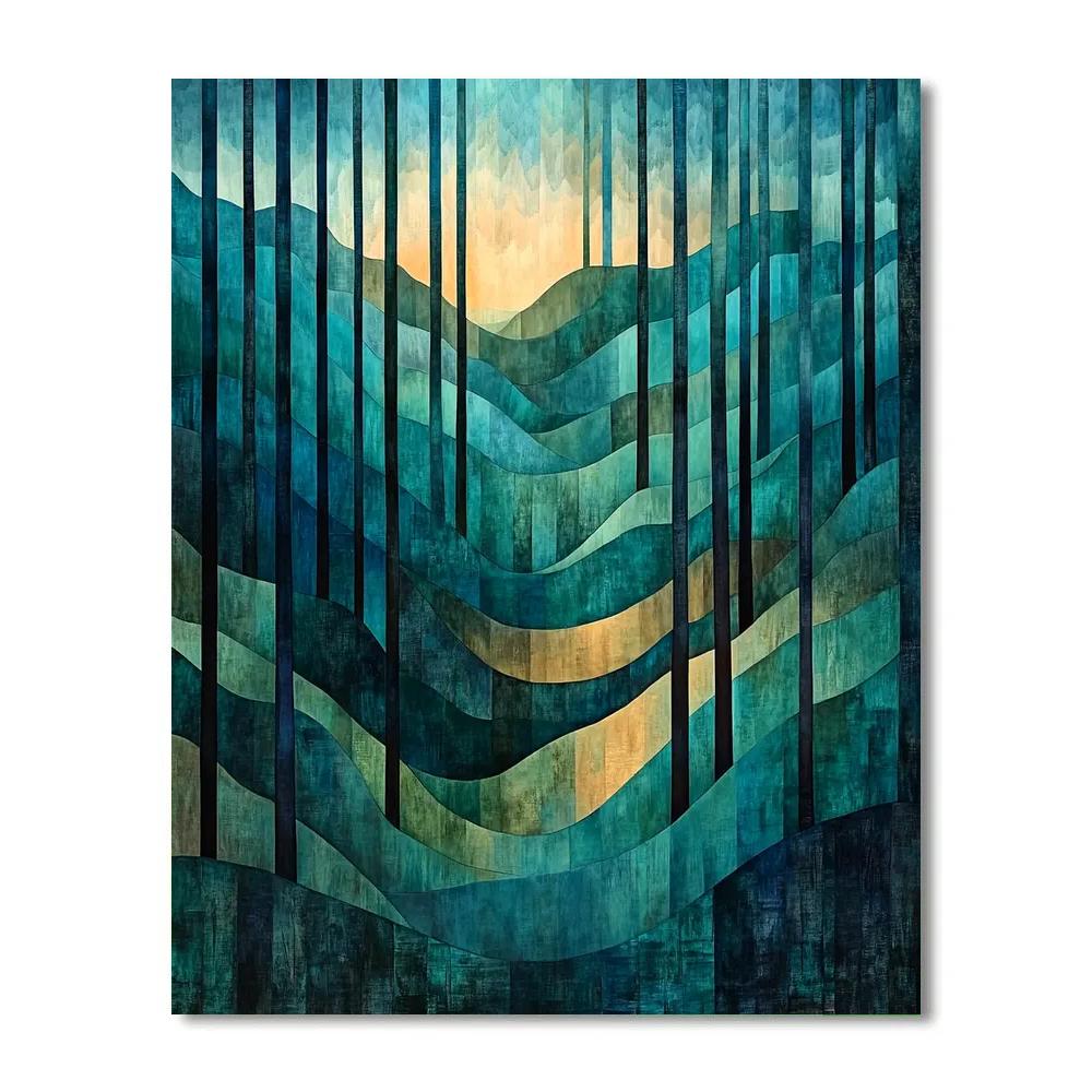 Dreamscape Forests Max Ernst Inspired DIY paint by numbers