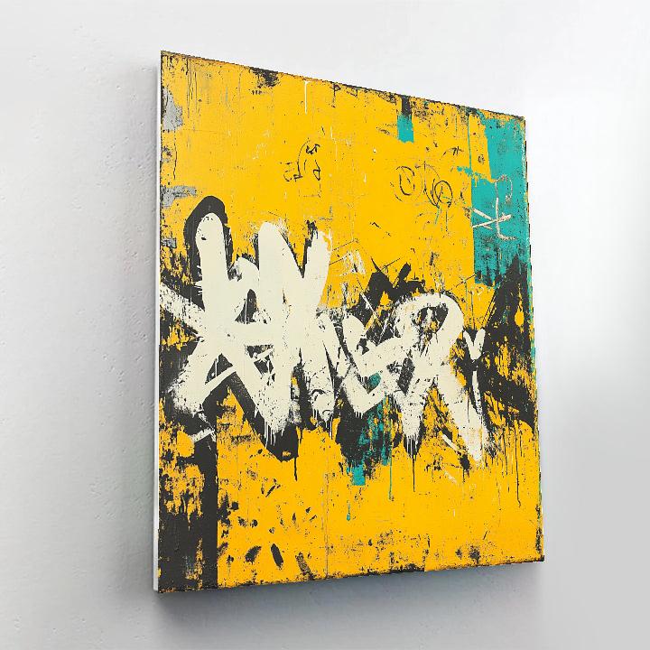 Jean-Michel Basquiat Inspired Silent Language Of Color painting number kit