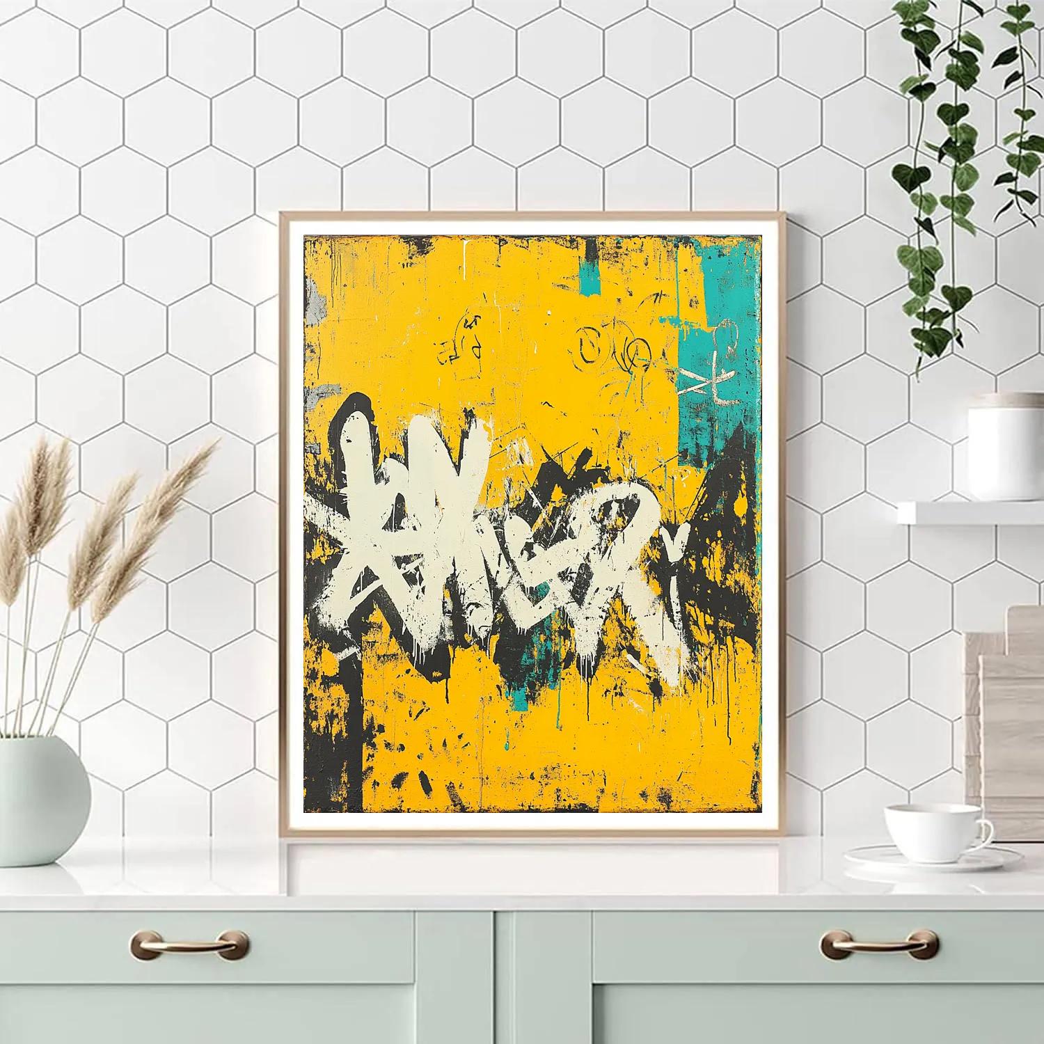 Jean-Michel Basquiat Inspired Silent Language Of Color painting number kit