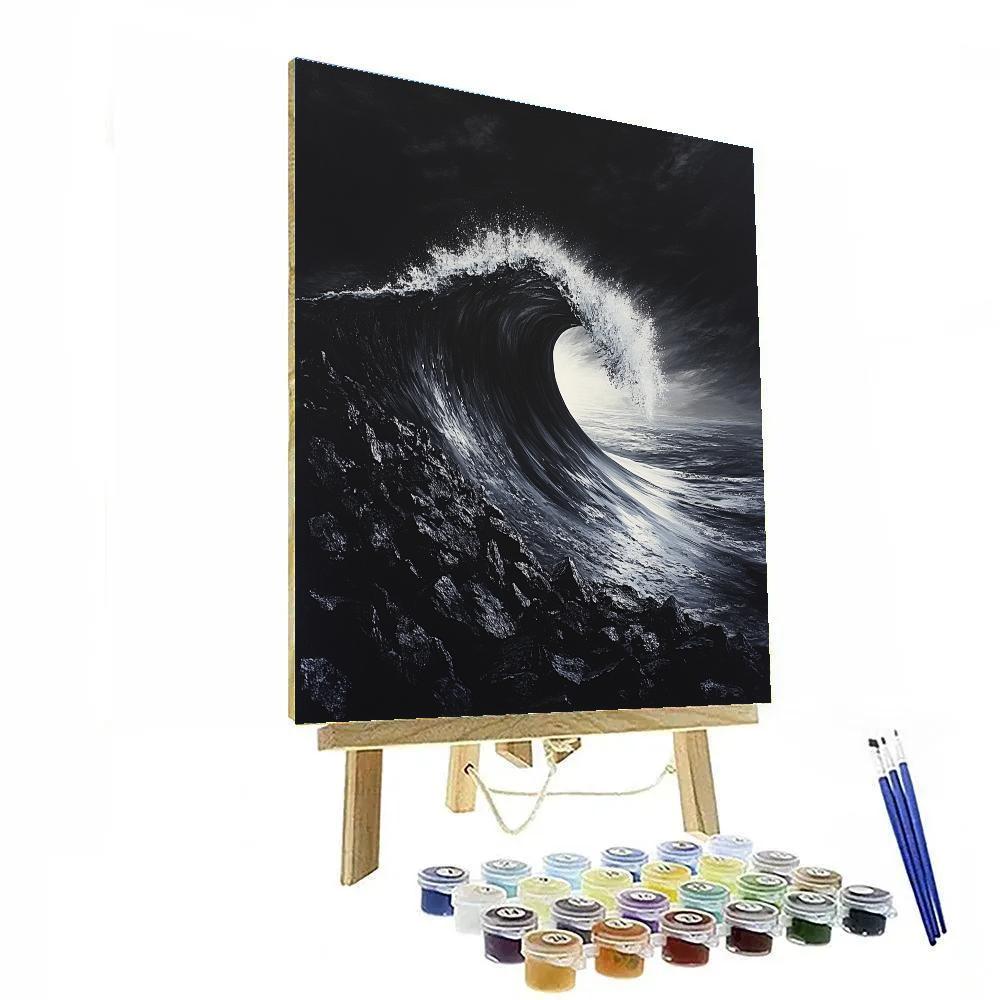 Caravaggio Inspired Obsidian Shore Breaker Numbered painting kits