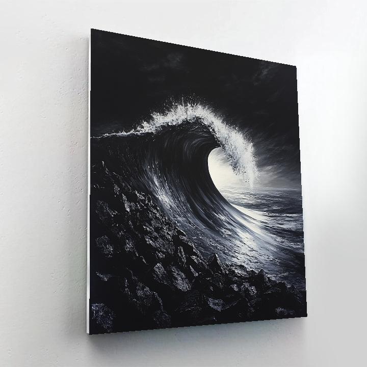 Caravaggio Inspired Obsidian Shore Breaker Numbered painting kits