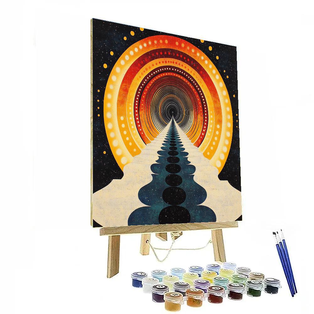 Yayoi Kusama Inspired Cosmic Loop Symphony Paint by numbers art