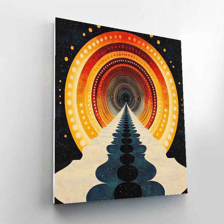 Yayoi Kusama Inspired Cosmic Loop Symphony Paint by numbers art