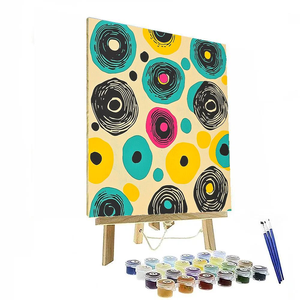 Yayoi Kusama Inspired Starlit Pulse Field Painting by numbers kit