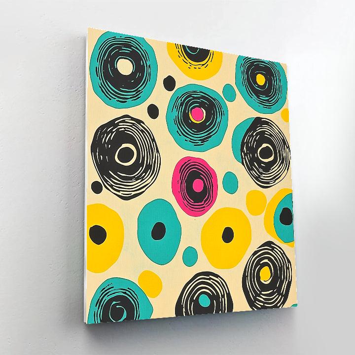 Yayoi Kusama Inspired Starlit Pulse Field Painting by numbers kit