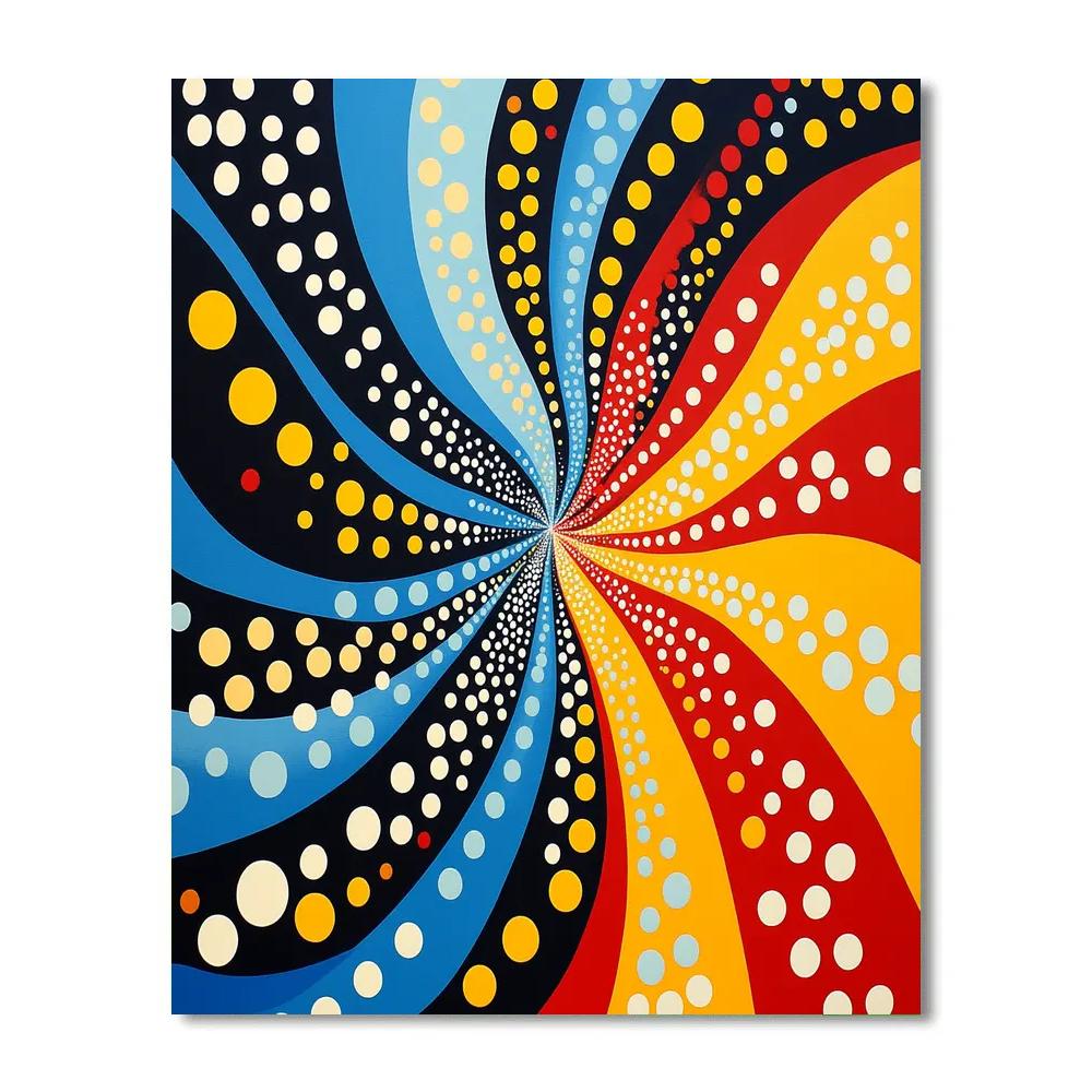 Yayoi Kusama Inspired Cosmic Infinity Patterns Paint by numbers kits