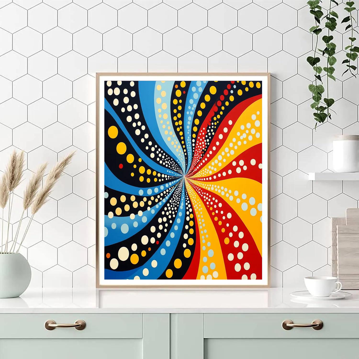 Yayoi Kusama Inspired Cosmic Infinity Patterns Paint by numbers kits