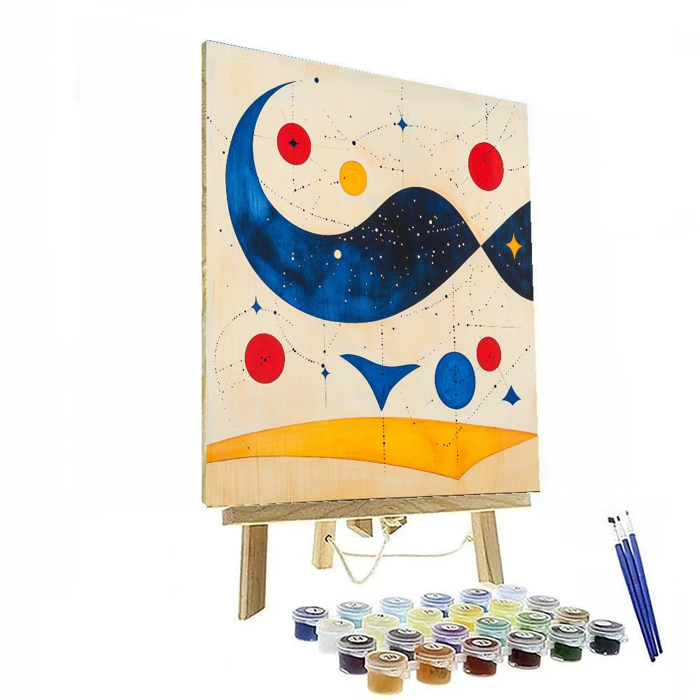 Joan Miró Inspired Cosmic Lullaby Constellations painting number kit