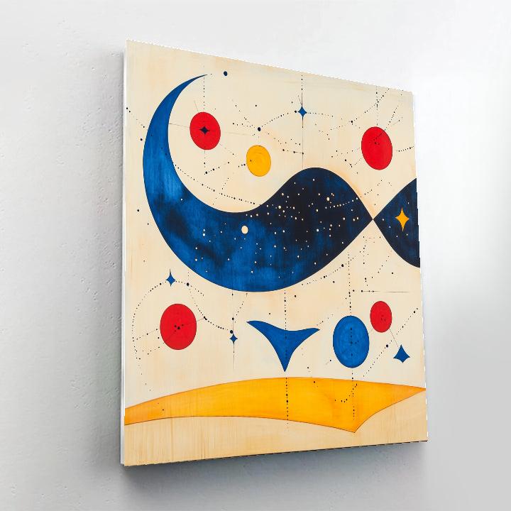 Joan Miró Inspired Cosmic Lullaby Constellations painting number kit