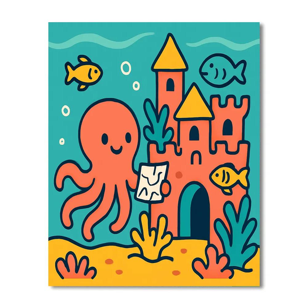 Coral Castle Quest Numbered painting kits